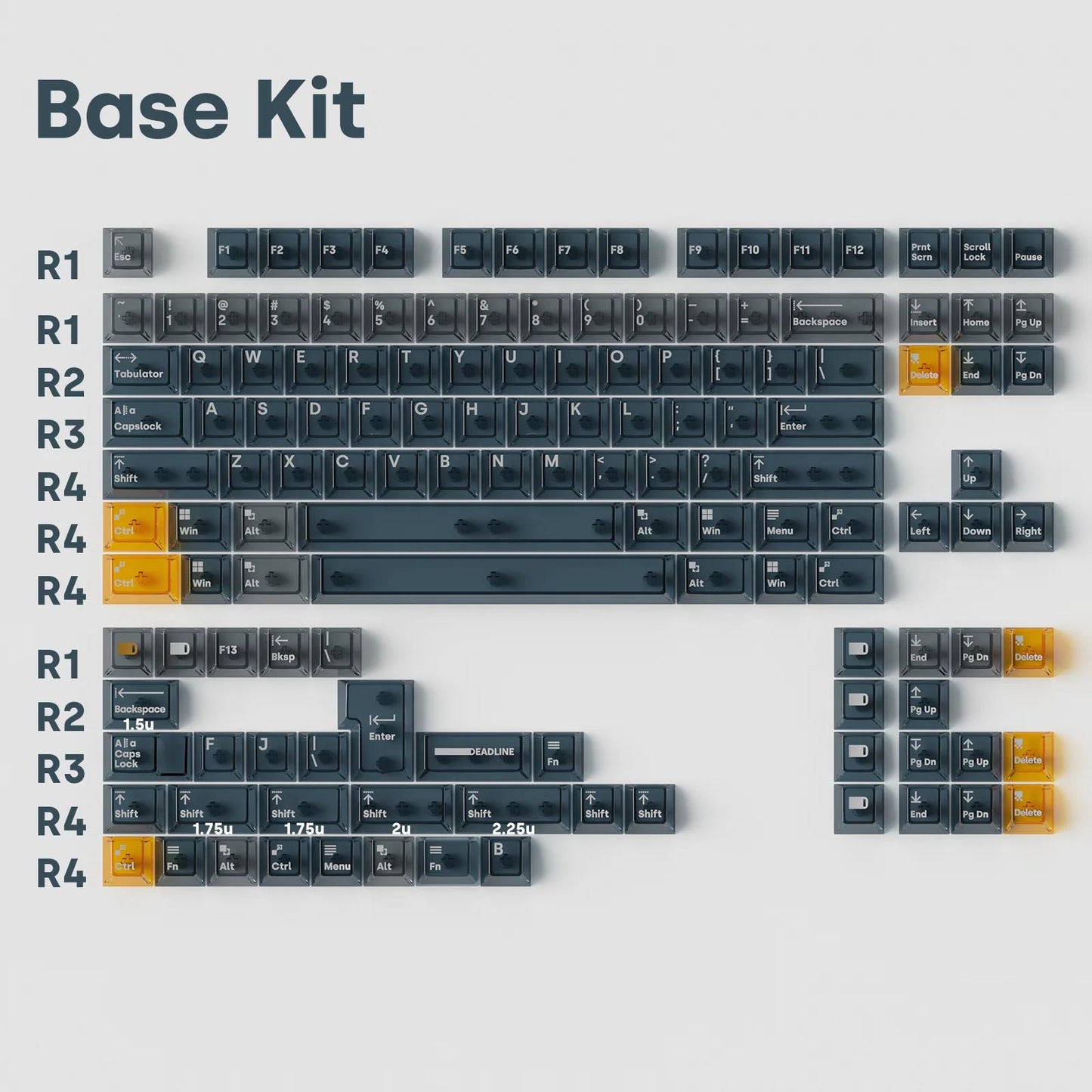 Deadline AIR BOUNCE Keycaps Cherry Profile UV Print PC Keycap 136-Keys