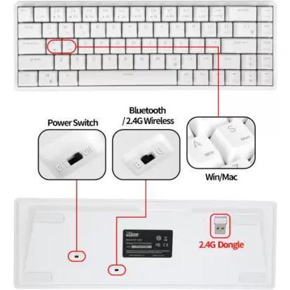 Royal Kludge RKG68 / RK-G68 / RK837 / RK68 Hotswap Mechanical Keyboard