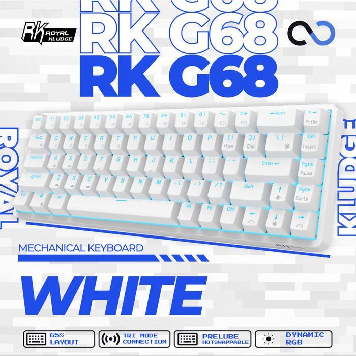 Royal Kludge RKG68 / RK-G68 / RK837 / RK68 Hotswap Mechanical Keyboard