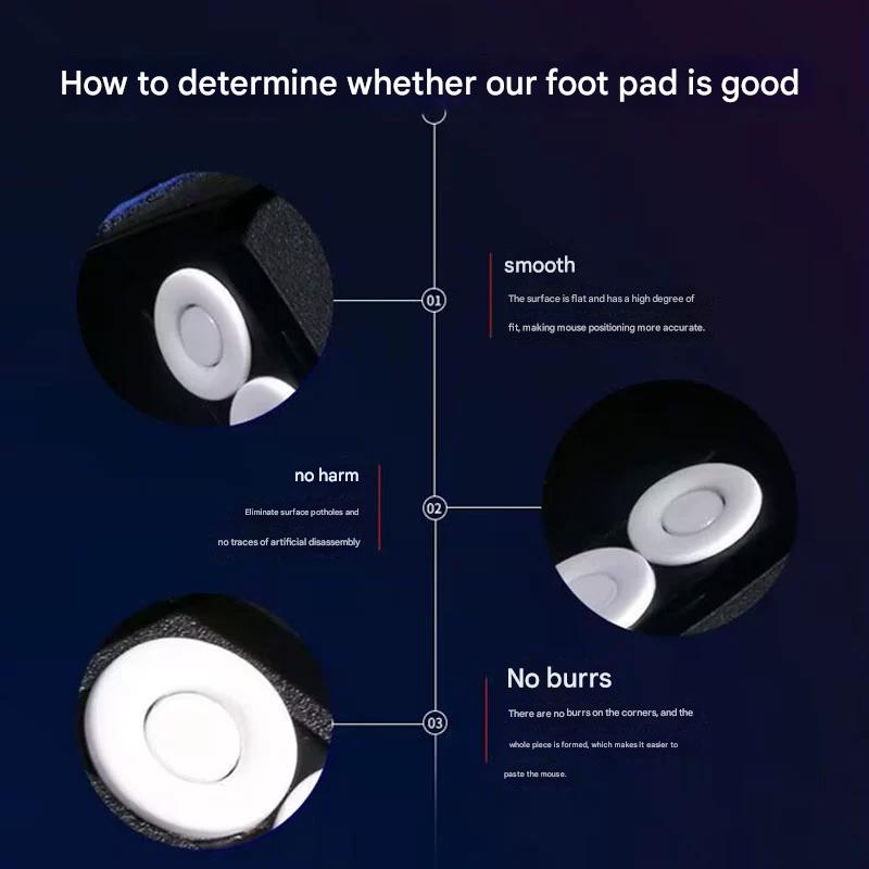 Spacepad White Dots Universal Gaming Mouse Feet / Mouse Skate PTFE (Hybrid-Speed)