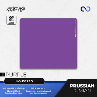 Spacepad Prussian Xi Mian Rubber Base Gaming Mousepad (Hybrid-Control)
