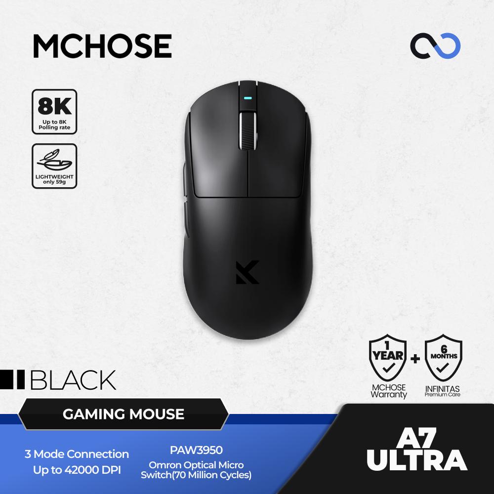 MCHOSE A7 Ultra 8K Wireless Ultra Light Weight Gaming Mouse GPX Shape