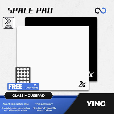 Spacepad Ying Glass Gaming Mousepad Kaca (Speed-Control)