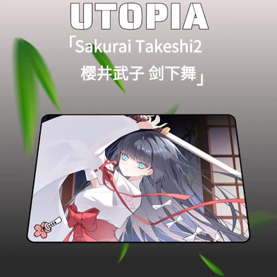 Utopia Gaming Sakurai Takeshi v2 Poron Base Gaming Mousepad Anime (Hybrid)