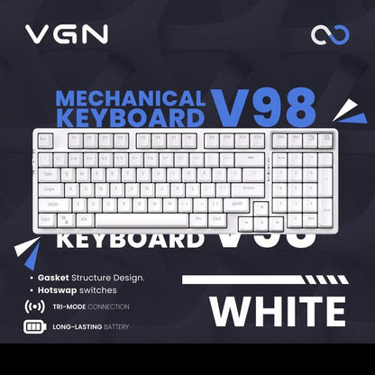 VGN V98 / V-98 Hotswap Gasket Wireless 95% Mechanical Keyboard