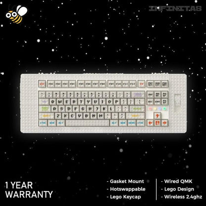 MelGeek Pixel Wireless Gasket Mount Mechanical Keyboard 2.4ghz / BT