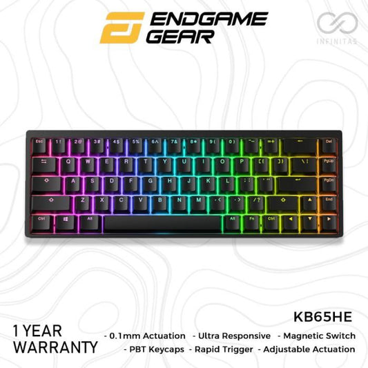 Endgame Gear KB65HE Hall Effect Alu 65% Keyboard Rapid Trigger Wooting