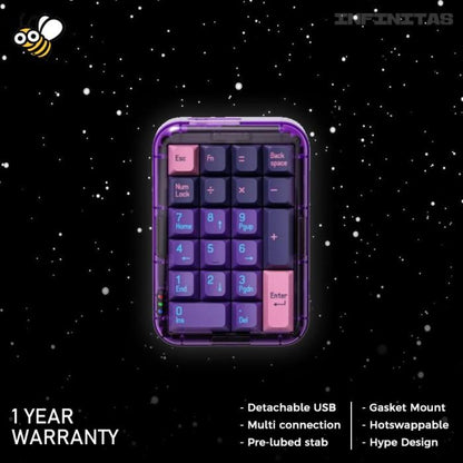 MelGeek MojoPad Wireless Gasket Mount Mechanical Keyboard 2.4ghz / BT
