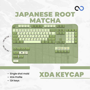 Keycaps PBT Matcha Japanese Root XDA Profile Keycap