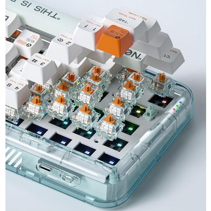 MelGeek Mojo68 Wireless Gasket Mount Mechanical Keyboard 2.4ghz / BT