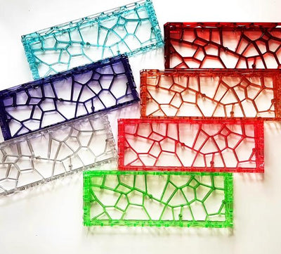 Infinitas Hole60 Custom 60% Transparent ABS Gaming Keyboard Case DIY for Wooting 60HE+ / GH60 / TOFU60 / WIN60 / MAD60 / Holy60 Clone