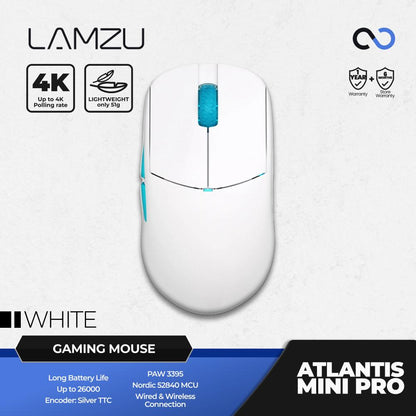 Lamzu Atlantis Mini Pro 4K Wireless Ultra Light Ambidex Gaming Mouse