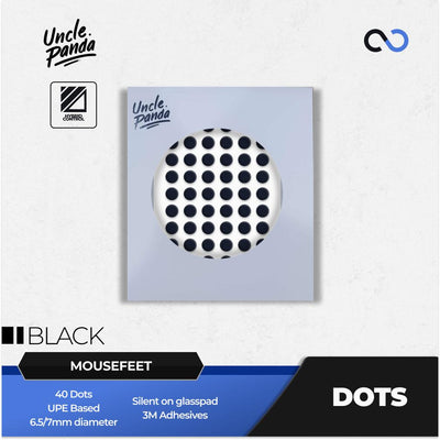 Uncle Panda Spirit Black Dots Universal Mouse Feet / Mouse Skate UPE (Control-Hybrid)