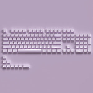XVX Jelly Purple Keycaps OEM Profile Side-Print Double Shot Shine Through PBT Keycap 113-Keys