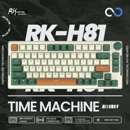 Royal Kludge RKH81 / RK-H81 Hotswap Gasket Mount Mechanical Keyboard