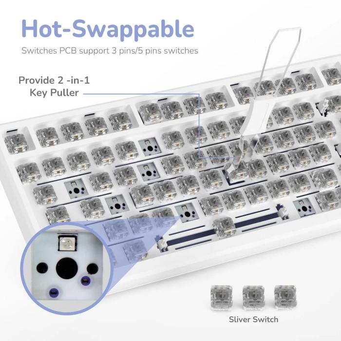 Royal Kludge RK-M75 / RKM75 Hotswap Gasket Wireless 75% Mechanical Keyboard