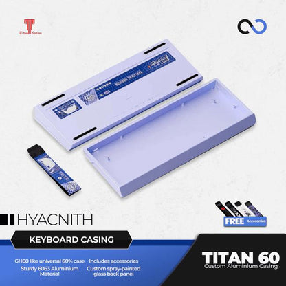 Titan Nation TITAN60 Custom 60% Aluminium Gaming Keyboard Case DIY for Wooting 60HE+ / GH60 / TOFU60