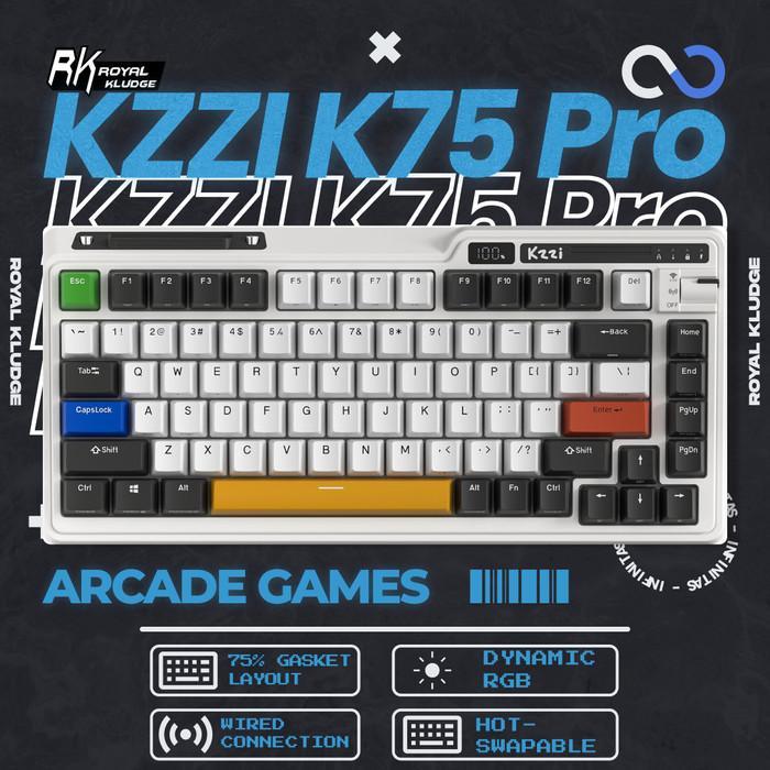 Royal Kludge KZZI K-75 / K75 PRO Hotswap Gasket Wireless 75% Mechanical Keyboard