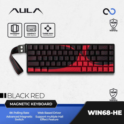 AULA WIN68 HE MAX 8K Hall Effect 65% Gaming Keyboard Rapid Trigger SOCD DKS RDT Wooting