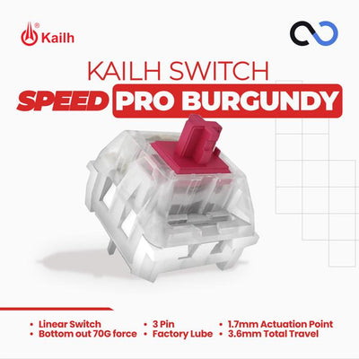 Kailh Speed Pro Burgundy switch (Linear)