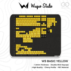 Wuque Studio WS Basic Yellow Doubleshot PBT Keycaps / Keycap
