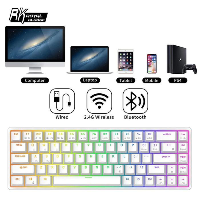 Royal Kludge RKG68 / RK-G68 / RK837 / RK68 Hotswap Mechanical Keyboard