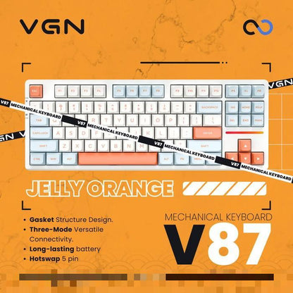 VGN V87 / V-87 Hotswap Gasket Wireless TKL Mechanical Keyboard