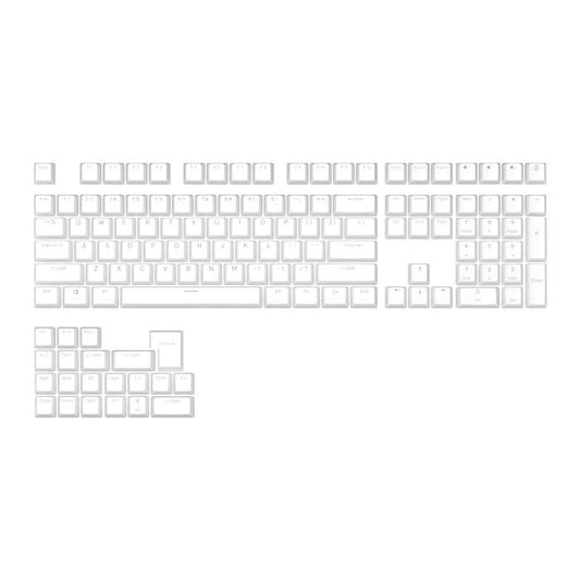 Keycaps PBT Pudding White / Putih OEM Profile Shine-Through Keycap