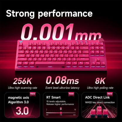 MCHOSE MIX87 8K Hall Effect TKL Magentic Gaming Keyboard Rapid Trigger SOCD DKS Wooting