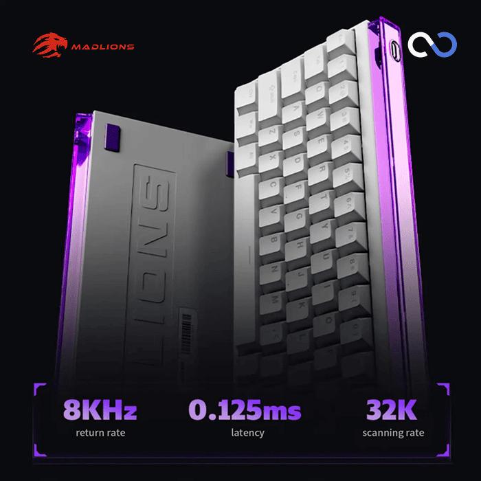 MADLIONS NANO68 PRO 8K Hall Effect 65% Keyboard Rapid Trigger SOCD DKS Wooting Fierce Gaming Gear