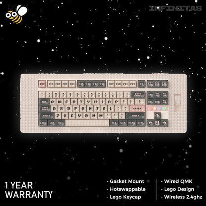 MelGeek Pixel Wireless Gasket Mount Mechanical Keyboard 2.4ghz / BT