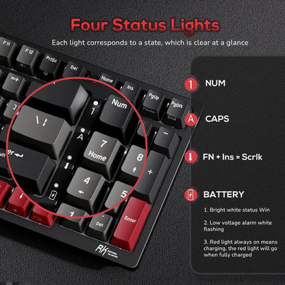 Royal Kludge RK98 / RK-98 Hotswap Mechanical Gaming Keyboard