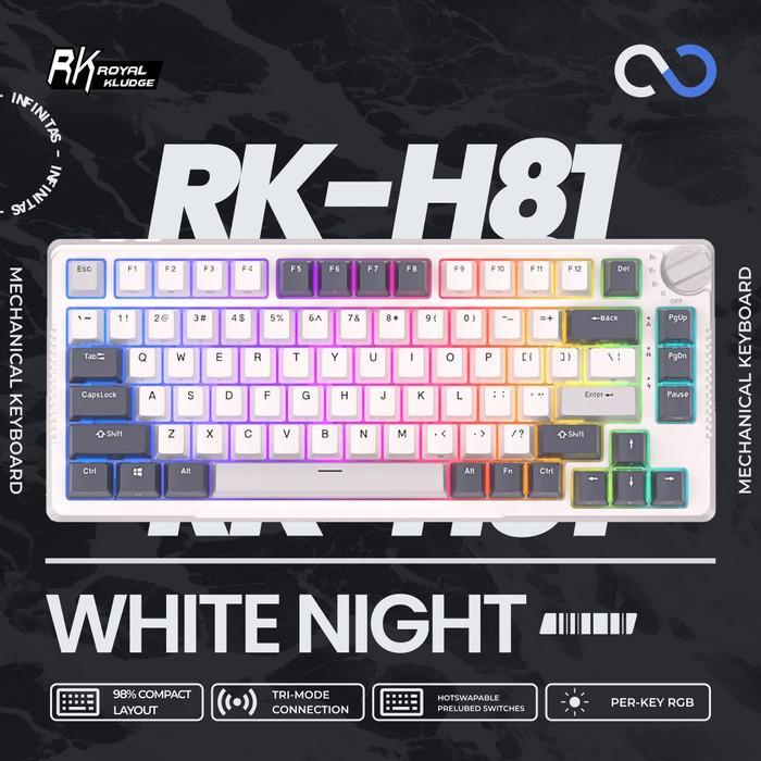Royal Kludge RKH81 / RK-H81 Hotswap Gasket Mount Mechanical Keyboard