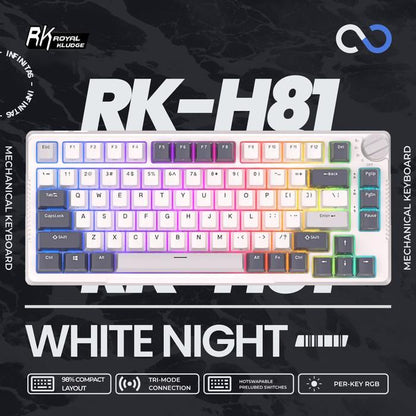 Royal Kludge RKH81 / RK-H81 Hotswap Gasket Mount Mechanical Keyboard
