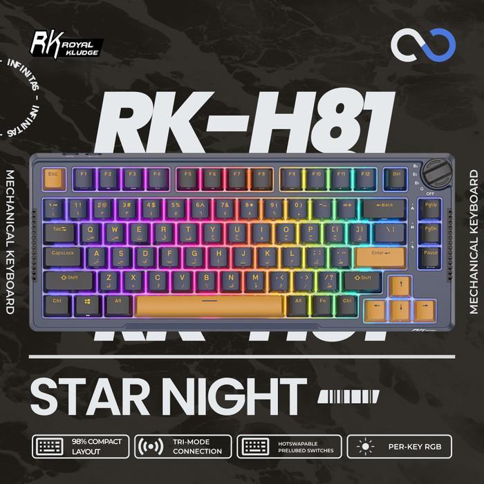 Royal Kludge RKH81 / RK-H81 Hotswap Gasket Mount Mechanical Keyboard