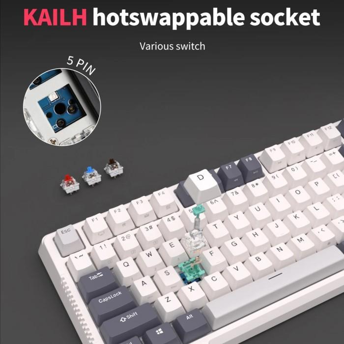 Royal Kludge RKH81 / RK-H81 Hotswap Gasket Mount Mechanical Keyboard