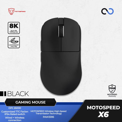 MOTOSPEED X6 8k Super Light Wireless Gaming Mouse
