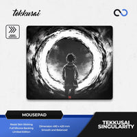 TEKKUSAI Singularity Tempered Glass Gaming Mousepad Kaca (Speed-Hybrid) By GLSSWRKS Owner