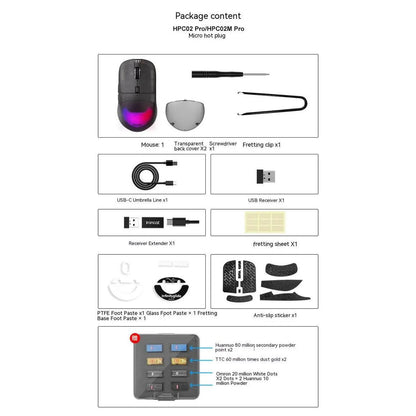 Ironcat INCOTT HPC02 Pro Hotswap Adjustable Lightweight Gaming Mouse