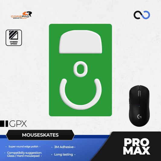 Corepad  PRO MAX G PRO X SUPERLIGHT CNC milled PTFE Gaming Mouse Feet / Mouse Skate (Speed-Hybrid)