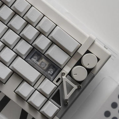 LeleLab Hokkaido White Keycaps Cherry Profile UV Printed ABS Keycap 133-Keys