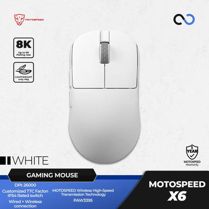 MOTOSPEED X6 8k Super Light Wireless Gaming Mouse