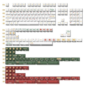 XVX Dun Huang Keycaps Cherry Profile Dye sub PBT+PC Keycap 212-Keys