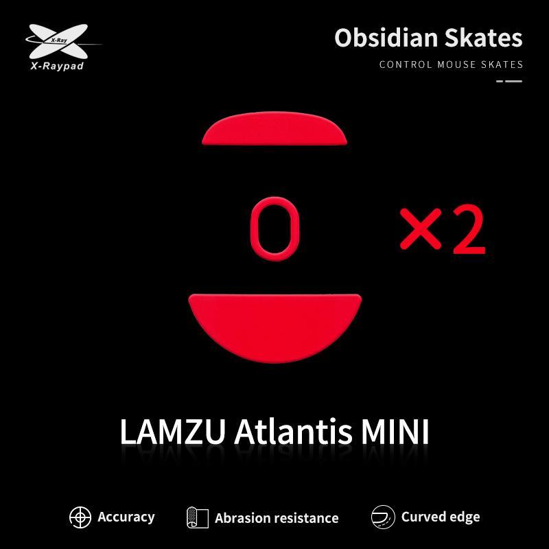 XRaypad Obsidian Lamzu Atlantis Mini PTFE Mouse Feet / Mouse Skate for Glass pad (Control)