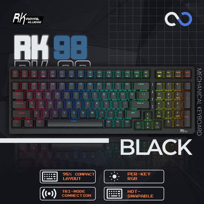 Royal Kludge RK98 / RK-98 Hotswap Mechanical Gaming Keyboard