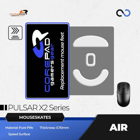 Corepad AIR Pulsar X2 & X2 Mini PTFE Gaming Mouse Feet / Mouse Skate (Speed)