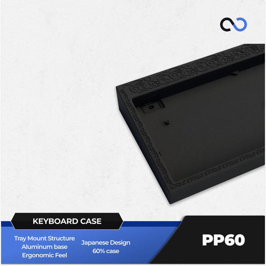 PIPI Studio PP60 Custom 60% Aluminium Keyboard Case DIY for Wooting 60HE+ / GH60 / TOFU60 / Centerpiece Clone