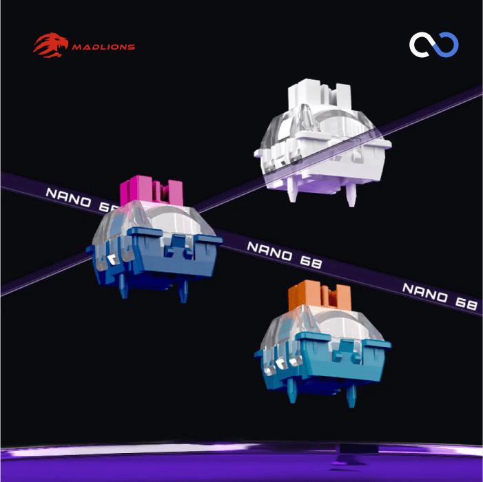 MADLIONS NANO68 PRO 8K Hall Effect 65% Keyboard Rapid Trigger SOCD DKS Wooting Fierce Gaming Gear
