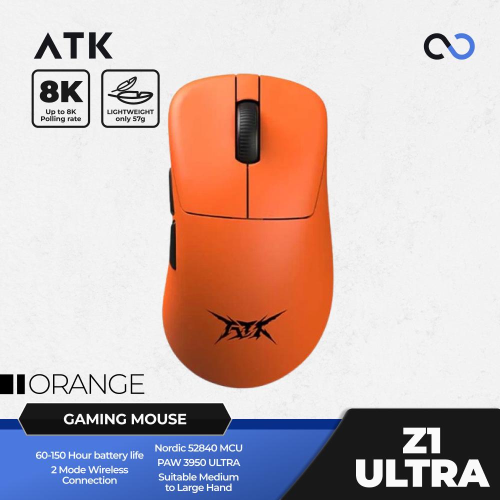 VGN ATK Z1 Ultra 8K Wireless Ultra Light Weight Ergonomic Gaming Mouse