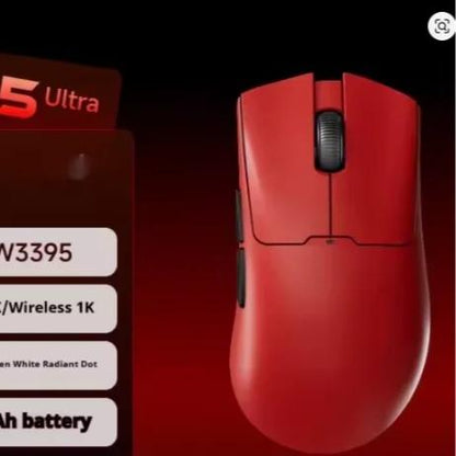 EWEADN A5 ULTRA Wireless Light Weight PAW3395 Ergonomic Gaming Mouse Deathadder V3 Shape